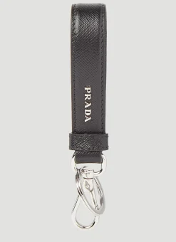 Men Prada Keyrings^Saffiano Leather Keychain