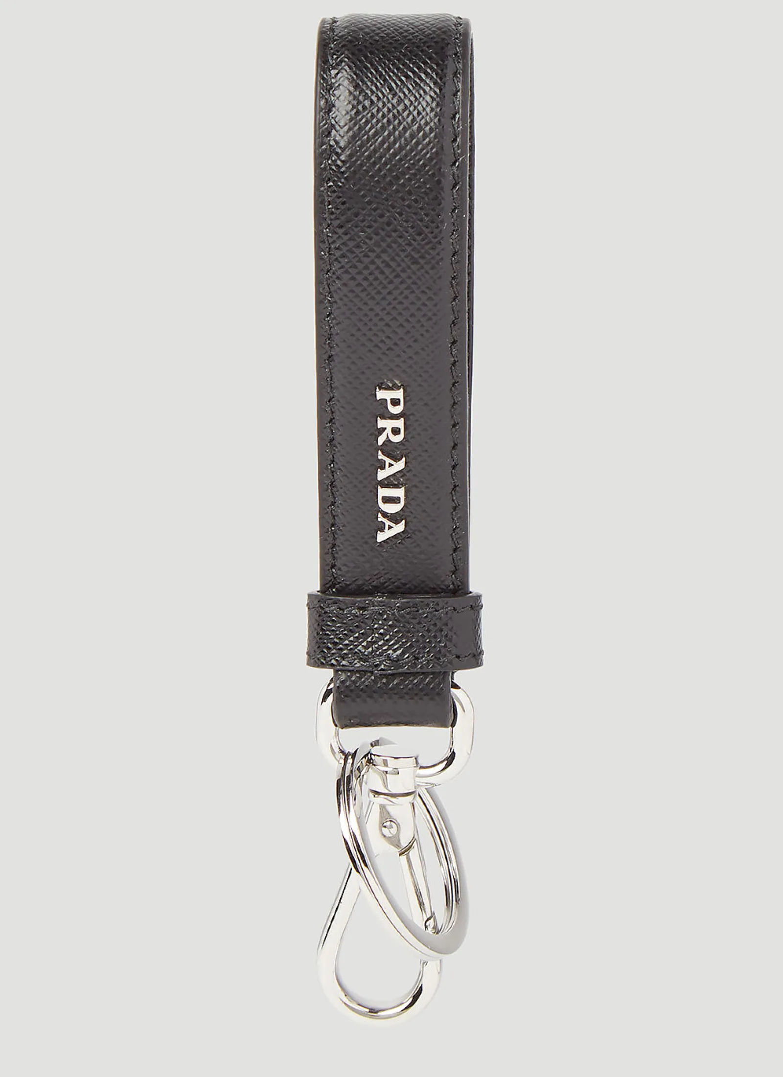 Men Prada Keyrings^Saffiano Leather Keychain