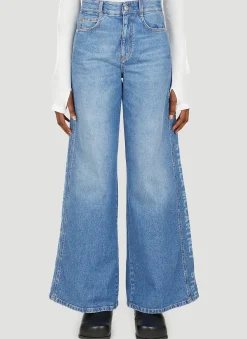 Salt And Pepper Lasered Logo Jeans>Stella McCartney Hot