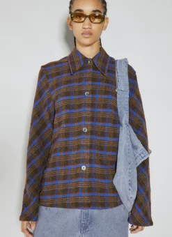 Sanctuary Check Boucle Shirt><noscript><img width=