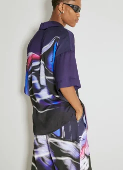 Men Gerrit Jacob Shirts^Satin Graphic Shirt