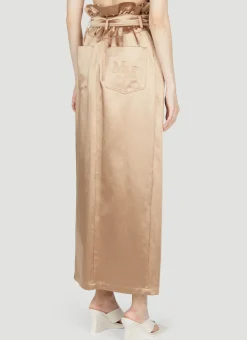 Satin Maxi Skirt></noscript>Max Mara