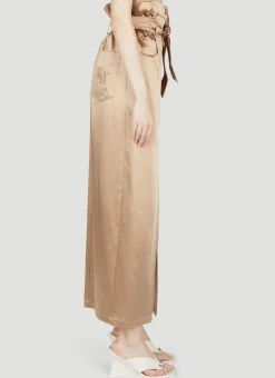 Satin Maxi Skirt></noscript>Max Mara