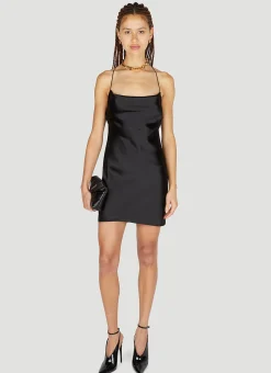 Satin Mini Dress>Saint Laurent Discount