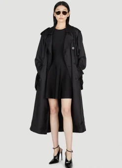 Satin Trench Coat>Saint Laurent Outlet