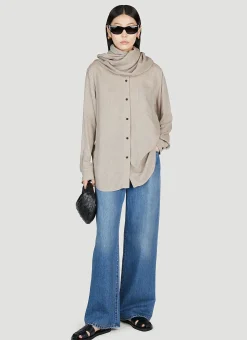 Scarf-Collar Shirt>TOTEME Online