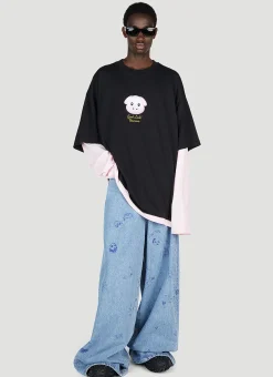Men Vetements Jeans^Scribbled Baggy Jeans