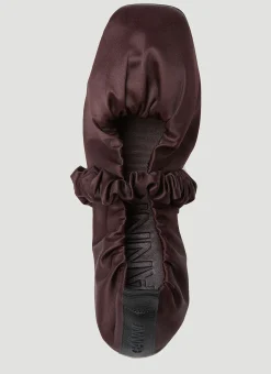 Scrunchie Ballerina Flats><noscript><img width=