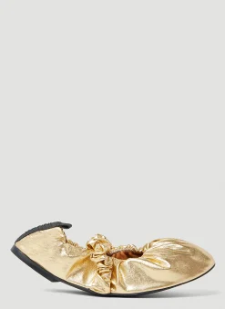 Scrunchie Ballerina Flats>GANNI Discount