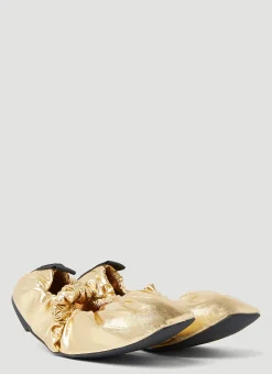 Scrunchie Ballerina Flats>GANNI Discount