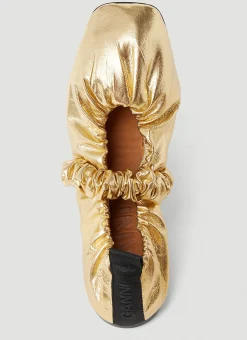 Scrunchie Ballerina Flats></noscript>GANNI Discount