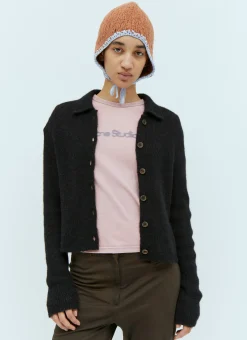 Men Acne Studios Hats^Self-Tie Knit Hat
