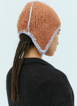 Men Acne Studios Hats^Self-Tie Knit Hat