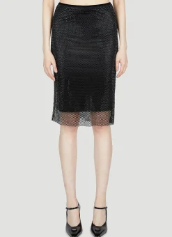 Senior Rhinestone Mesh Skirt>Sportmax Sale
