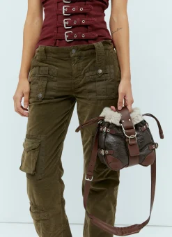 Shearling Bucket Shoulder Bag>Blumarine Discount