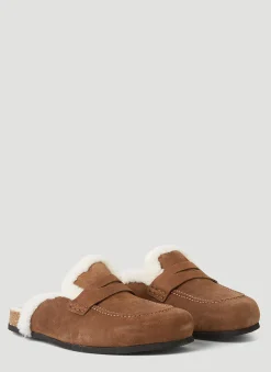 Men JW Anderson Loafers^Shearling Leather Loafers