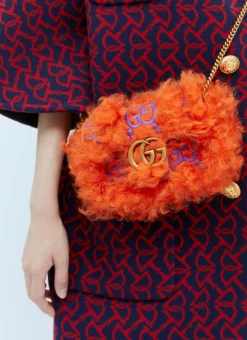 Shearling Mini Shoulder Bag>Gucci