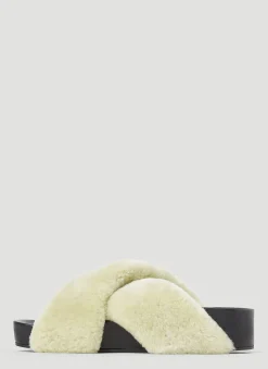 Shearling Slides></noscript>Jil Sander