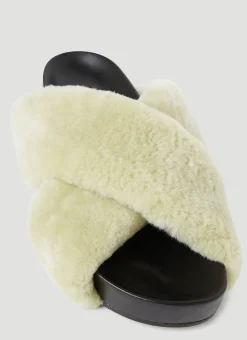 Shearling Slides></noscript>Jil Sander