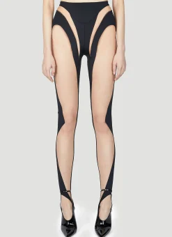 Sheer Cut Out Leggings>Mugler Outlet
