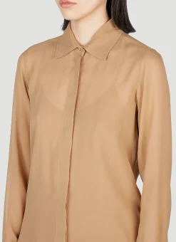 Sheer Georgette Shirt><noscript><img width=