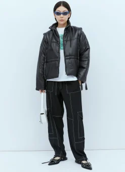 Shiny Quilt Vest Jacket></noscript>GANNI New