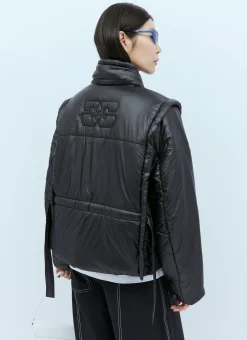 Shiny Quilt Vest Jacket></noscript>GANNI New