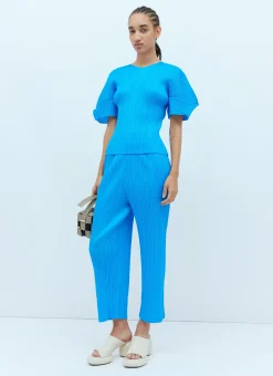 Short Sleeve Pleated Top>Pleats Please Issey Miyake Best