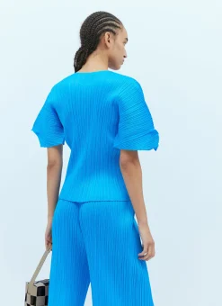 Short Sleeve Pleated Top></noscript>Pleats Please Issey Miyake Best