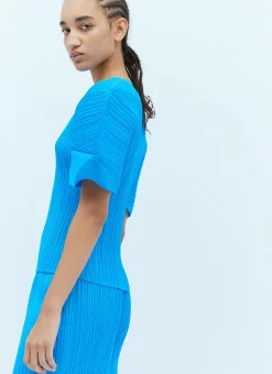 Short Sleeve Pleated Top></noscript>Pleats Please Issey Miyake Best