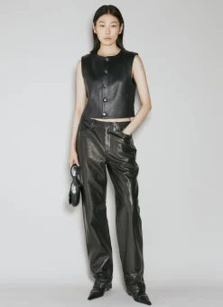 Shrunken Button Up Vest>Alexander Wang Online