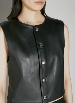 Shrunken Button Up Vest></noscript>Alexander Wang Online
