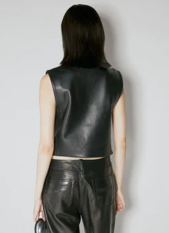 Shrunken Button Up Vest></noscript>Alexander Wang Online