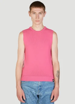 Men Martine Rose Tops^Shrunken Knit Vest