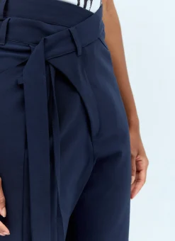 Signature Wrap Suit Pants><noscript><img width=