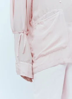 Men Dries Van Noten Shirts^Silk Hooded Shirt