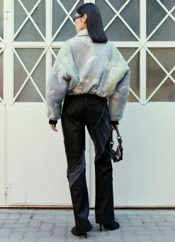 Simone Flower Cropped Bomber Jacket>Rave Review Online