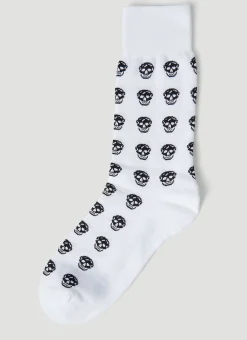 Men Alexander McQueen Socks^Skull Motif Socks