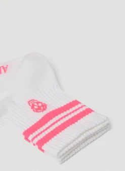 Men Alexander McQueen Socks^Skull Stripe Sports Socks