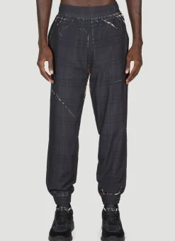 Men Burberry Track Pants^Sliced Check Track Pants