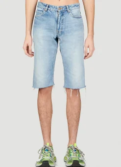 Men Balenciaga Shorts^Slim Fit Denim Shorts