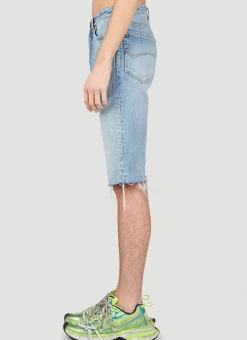 Men Balenciaga Shorts^Slim Fit Denim Shorts