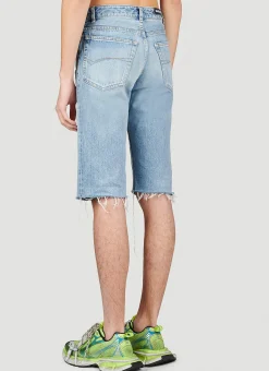 Men Balenciaga Shorts^Slim Fit Denim Shorts