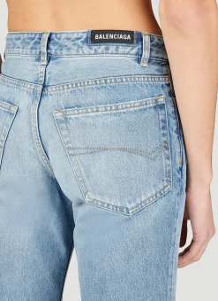 Men Balenciaga Shorts^Slim Fit Denim Shorts