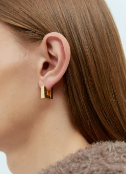 Men Tom Wood Jewellery^Small Square Hoop Earrings