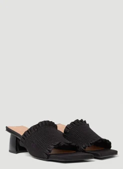 Smock Kitten Heel Mules>GANNI New