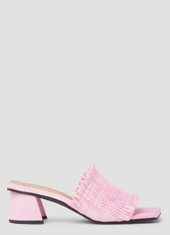 Smock Kitten Heel Mules>GANNI