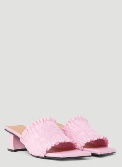 Smock Kitten Heel Mules>GANNI