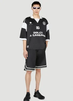 Men Dolce & Gabbana Polo Shirts^Soccer Logo Polo Shirt