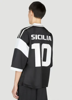 Men Dolce & Gabbana Polo Shirts^Soccer Logo Polo Shirt